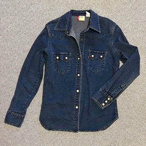Levi’s Red Tab Denim Snap Button Western Style Shirt (Size M)